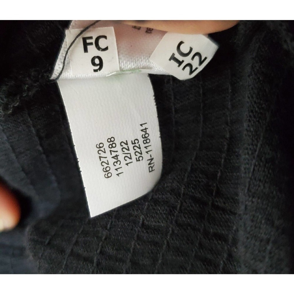 Lane Bryant Tank Top Wmns 26/28 Black Sleeveless Seersucker Flowy Stretch Button - Picture 8 of 9